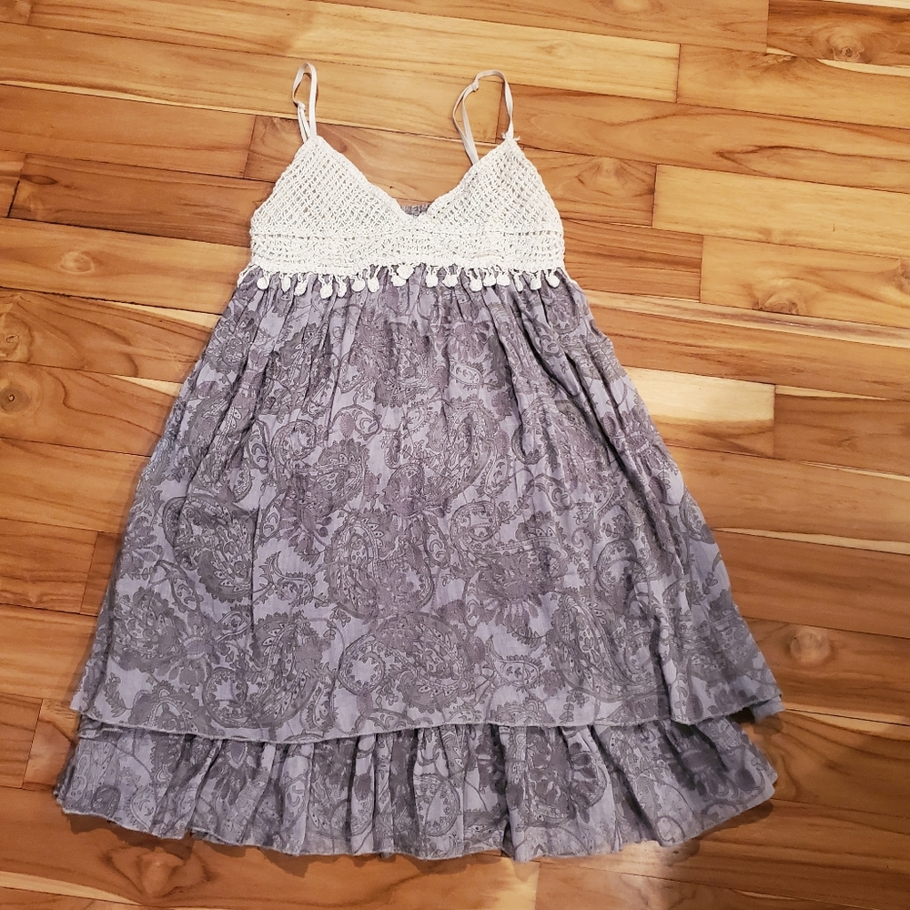 Gauze and Embroidery dress